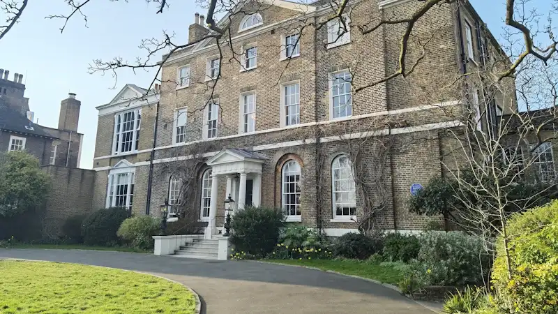 Period terrace with tall sash windows